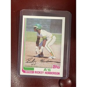 Perfect Rickey Henderson 1982 topps #610 mint condition/grade